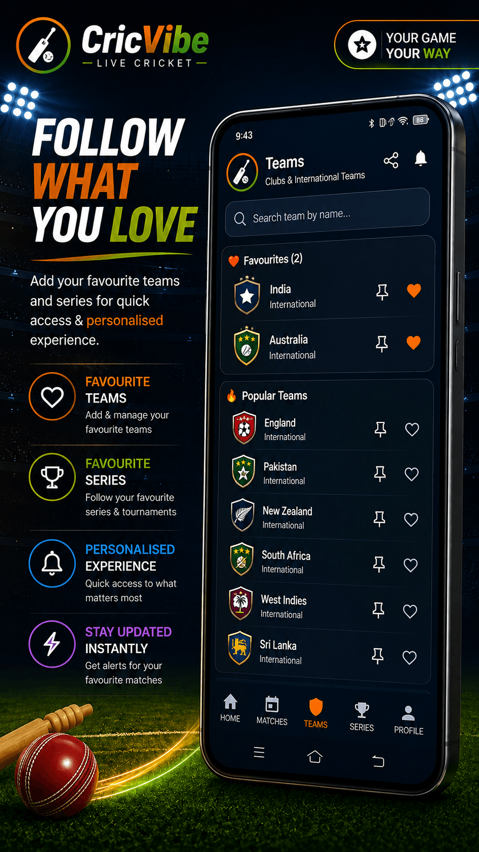 CricVibe screenshot 1